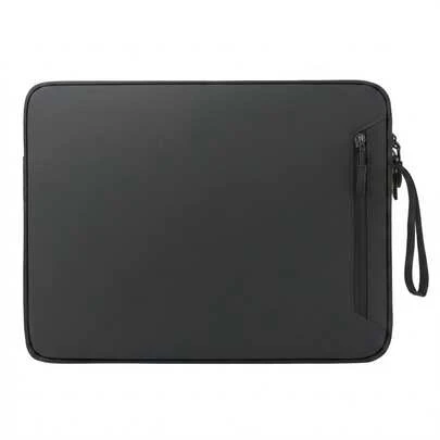 加厚防震笔记本电脑保护套，牛津布防水尼龙内衬，前置口袋，储物隔层，双拉链设计，适用于 13-14 英寸/14.1-15.4 英寸笔记本电脑（兼容 16 英寸）。