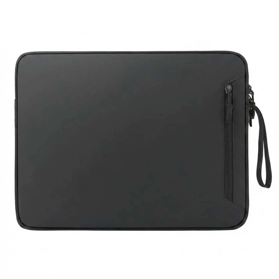 加厚防震笔记本电脑保护套，牛津布防水尼龙内衬，前置口袋，储物隔层，双拉链设计，适用于 13-14 英寸/14.1-15.4 英寸笔记本电脑（兼容 16 英寸）。 - 寶藍色 - 查看 1