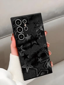 1pc Starry Sky Pattern Soft TPU Protective Phone Case, Scratch-Resistant And Shock-Proof, Compatible With Huawei Honor, Redmi, Galaxy A/S Series, Pixel 6A/7A/8A, 12T/13T/14T - Black - View 3