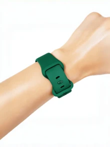 一款通用快拆硅胶表带（三种接口尺寸：18mm、20mm 和 22mm），采用硅胶材质，柔软亲肤，防水易清洁，快拆接口，更换方便快捷，多种颜色可选，男女皆宜。 - 18mm - 查看 6