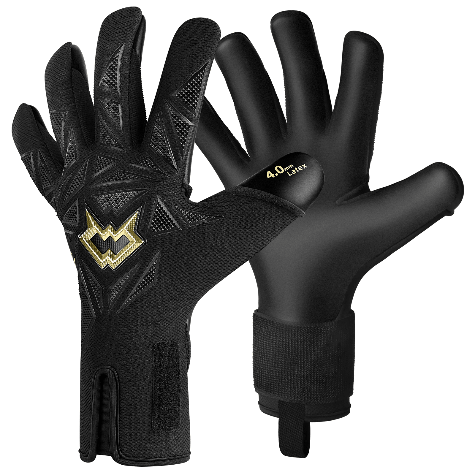 Guantes de portero profesionales WVVOU sin protección de dedos, guantes de portero de fútbol transpirables, guantes de portero de alto rendimiento c
