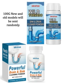 jakehoe 杰克豪管道疏通粉（25克/100克/200克/350克装），浴室及厨房管道除臭疏通剂，有效溶解顽固堵塞物，清洁用品，管道配件，假日清洁好帮手，保持管道畅通 - 彩色 - 查看 14