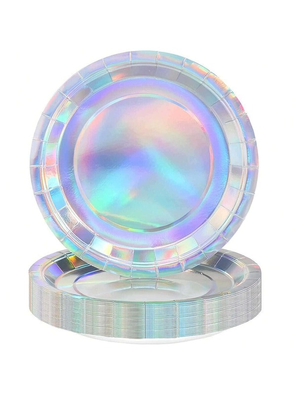 100/50/30/20/10pcs 7inch/9inch Disposable Plates, Thick Paper Plates, Leak-Proof, 3-Second Cleanup, Party/Camping/Home Use, Reusable, Birthday, Graduation, Christmas, Thanksgiving, Halloween Tableware