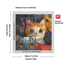 [5D Diamond Painting]Custom Diamond Art Painting Kits For Adults, DIY Personalized Diamond Art Photo Customized Your Own Photos, Painting By Diamond Pictures Kits For Home Decor (For Family),Custom 5D Full Diamond Art Painting Craft - Multicolor - View 24