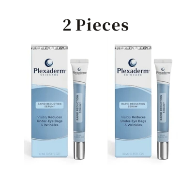 2 PCS Plexaderms Rapid Reduction Eye Serum - Visibly Reduces Under-Eye Bags, Wrinkles, Dark Circles, Fine Lines & Crow's Feet Instantly, Anti Aging Wrinkle Remover For Face, Full Size Tube Halloween, Christmas And Birthday Presents Gifts