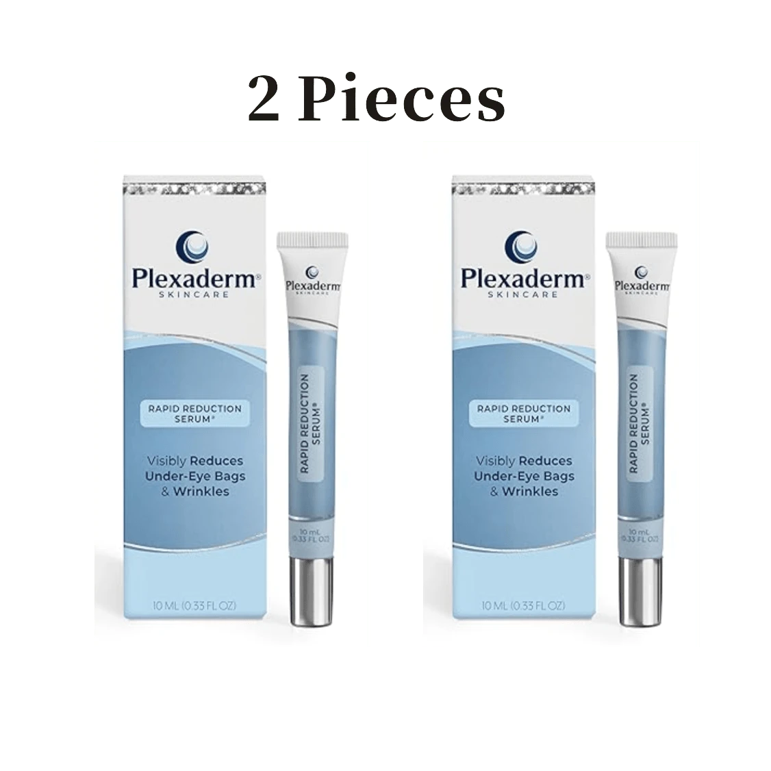 2 PCS Plexaderms Rapid Reduction Eye Serum - Visibly Reduces Under-Eye Bags, Wrinkles, Dark Circles, Fine Lines & Crow's Feet Instantly, Anti Aging Wrinkle Remover For Face, Full Size Tube Halloween, Christmas And Birthday Presents Gifts - trắng - Xem 1