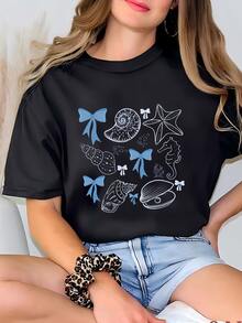 Women Plus Size Sports Tees & Tanks - Black - View 2