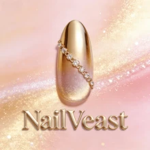 NailVease 10 PCS Handmade Press-On Nails | Beige-Pink Collage Sweet & Cool Long Nails With Acrylic Beige & Pink Bases, 3D Flower & Zebra Element & Gem Embellishments & Playful Retro Designs - 粉色 - 查看 8