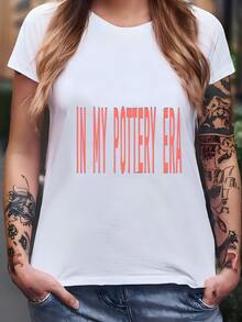 In My Pottery Era  - Crewneck - On The Heart Placement - Sweatshirt Camiseta - Blanco - Ver 2