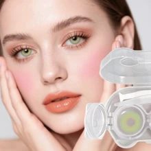 5 Pairs Of Colored Contact Lenses, Including A Contact Lens Case And Wearing Tools, Offer A Variety Of Color Options. They Can Be Used For About Half A Year And Are Suitable For Makeup On The Eyes, Changing Styles, Role-Playing, Festive Event Dressing, Halloween Costumes, And Cosplay, Etc. - Bộ hộp màu vàng xanh - Xem 3