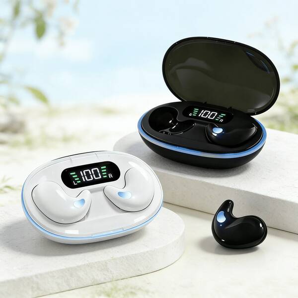 Sleep Wireless Earphones TWS Bluetooth 5.3 Earphones Hidden Earplugs Noise Cancelling Sports Earphones