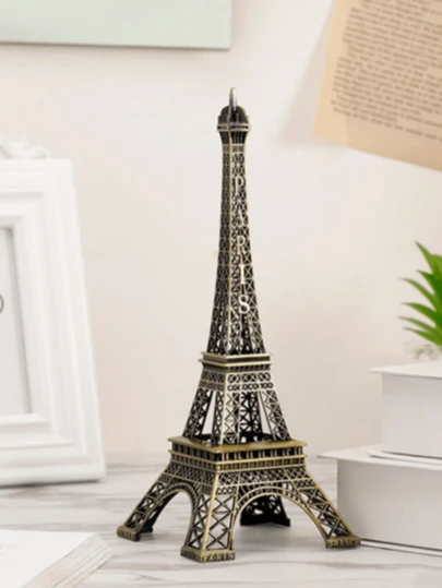 1pc European Creative Eiffel Tower Model Home Decor Ornament, Interesting Desktop Accessory For Room, Desk Decoration