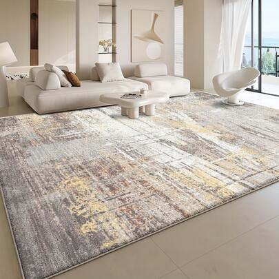 Carpet Weighing 1.87 LB Per Square Meter, Machine Washable, High-End Design Area Rug With Modern Minimalist Vibrant Color Patterns. Soft, Fluffy, And Easy To Maintain, It Brings Warmth To Your Living Space. A Quality Life Dream, Each Step Is Comfortable. Featuring A Bohemian Floral Design, This Low-Pile Carpet Is Suitable For Living Rooms, Bedrooms, And Offices, Available In A Rectangular Shape And Lightweight, Woven Design. Bathroom Decor