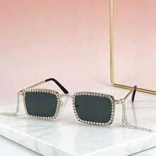 1pc Men's Fashion Elegant High-End Stylish Fashion Glasses - Black - View 2