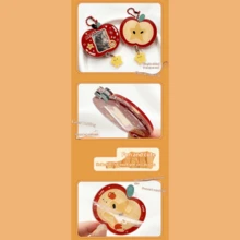 Ny glidande nyckelring med ram, nyckelring i akrylfotoram som rymmer 2,5 cm idolfoto, korthållare, bästa presenten till vänner - Multifärgad - Visa 8