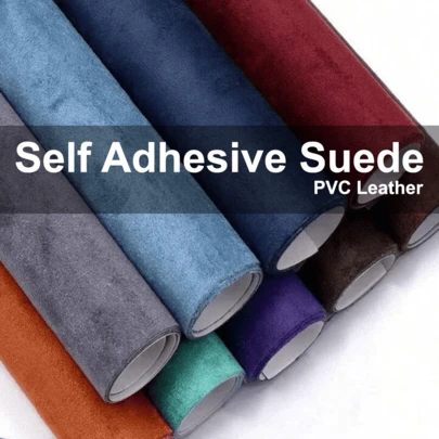 79 Inch Super Thin Self-Adhesive Faux Suede Leather Repair Patch, Instant Peel And Stick PU Suede Repair Tape, Stretchable Vinyl Suede Sheets, Suitable For Wall Repair, Furniture, Sofa, Car Seats, Interior Door Panels, Dashboards, Interior DIY Home Decor