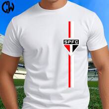 SPFC T-Shirt, Vertical White And Red, Team Release - White - View 2