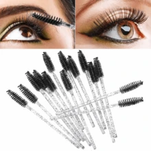 100/500pcs Disposable Black Eyelash Mascara Brush, Eyebrow Brush, Mini Makeup Brushes - Eyebrow Brush, Eyeshadow Brush, Spiral Brush - Black - View 8
