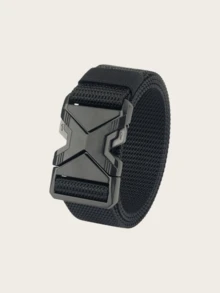 Men's Tactical Belt With Automatic Buckle, Multifunctional Outdoor Casual Fashion Waist Belt - Multicolor - View 4