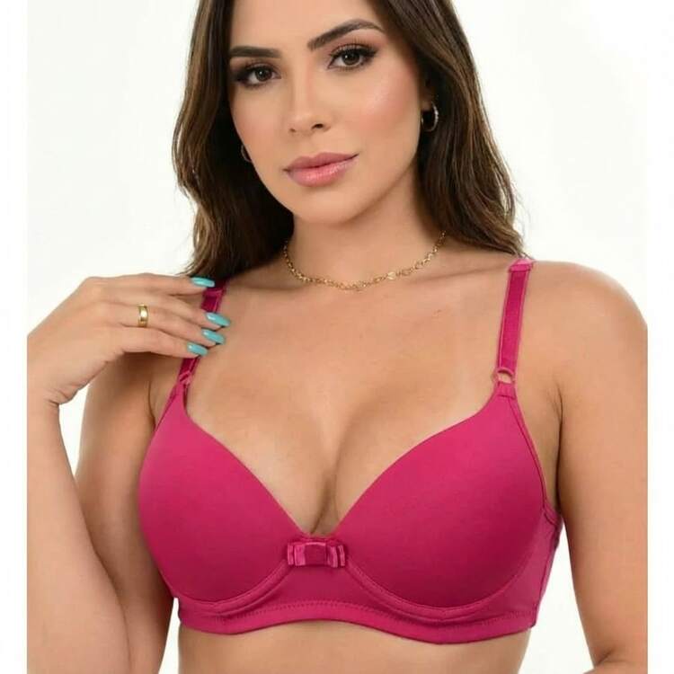 Women Bras & Bralettes - 玫紅色 - 查看 1