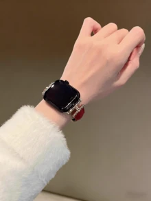 个性化真皮表带，适用于 38/40/41/42/44/45/46/49 毫米表盘，兼容 Ultra/SE10/9/8/7/6/5/4/3/2/1 系列