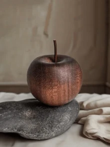 1/2pcs Natural Wooden Aroma Diffuser - Apple Shaped Essential Oil Diffuser, Elegant Brown Woodgrain, Non-Flammable, Easy Operation, Automatic Diffusion System, Suitable For Home, Car And Office - Air Freshener, Holiday Gift - Ideal For Bedroom, Living Room, Spa Decoration - Natural Wooden Material, Apple Shaped Aroma Diffuser, Improve Air Quality, Fashionable Home Decor, Home Decoration, Christmas Decoration, Room Decoration, Christmas Gift - Multicolor - View 7