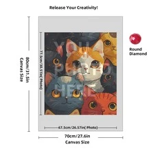 [5D Diamond Painting]Custom Diamond Art Painting Kits For Adults, DIY Personalized Diamond Art Photo Customized Your Own Photos, Painting By Diamond Pictures Kits For Home Decor (For Family),Custom 5D Full Diamond Art Painting Craft - Multicolor - View 71