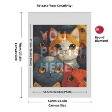 [5D Diamond Painting]Custom Diamond Art Painting Kits For Adults, DIY Personalized Diamond Art Photo Customized Your Own Photos, Painting By Diamond Pictures Kits For Home Decor (For Family),Custom 5D Full Diamond Art Painting Craft - Multicolor - View 84