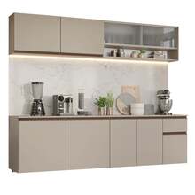 Cocina Integral Completa Modular Madesa Nice 240cm Crema 05 - Beis - Ver 12