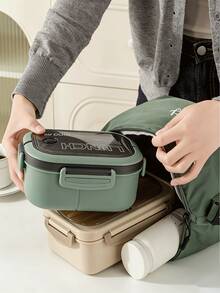 Tas Bekal Bento Portabel Kapasitas Besar dengan Teks dan Nama yang Dapat Disesuaikan untuk Pelajar, Sekolah, Kerja, dan Perjalanan - MultiWarna - View 5