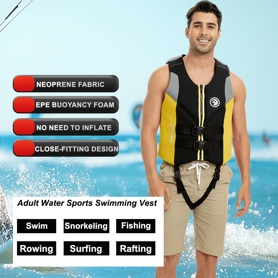 HISEA Vuxen vattensportsväst simning herr utomhussport och simutrustning dam utomhus fiske flytväst