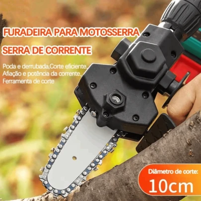 Serra elétrica portátil sem fio de 4 polegadas Mini motosserra recarregável para poda de madeira