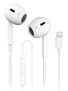 Earphone Kabel Lightning dengan Mikrofon dan Kontrol Volume, Kompatibel dengan iPhone, Stereo HiFi Tahan Bising, Kompatibel dengan iPhone 14/13/12/11/XR/XS/X/8/7, Mendukung Semua Sistem iOS. Earphone Kabel Lightning ini kompatibel dengan perangkat Apple, desain in-ear, dengan efek bass HiFi, pilihan ideal untuk bepergian dengan 14 Plus/13/12/11 Pro Max. - Putih - View 1