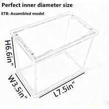 Acrylic ETB Protective Case, Magnetic Acrylic Display Box, Stackable, Compatible With Elite Trainer Box, Built-In Strong Magnets, Easy Top Loading. - Clear - View 8