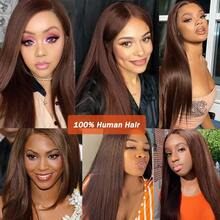 BINF Hair Shines As Spring Arrives Straight 4# Brown 13x4 Lace Closure Frontal Pre Plucked For Women Glow In The New Spring Brazilian Hair Transparent Closure For Wig Make Beautiful Hair For The Lucky Spring Brown Lace Front #4 Human Hair Family Reunion Dinner Wig Look Straight Chocolate Brown 13*4 Lace Frontal Wig For Temple Fair Brazilian Bone Straight Remy Human Hair Lace Frontal Wig Hairstyle For Family Portrait 16A Chocolate Brown 4 Straight Human Hair Romantic Glow With Perfect Hair 13x4 Lace Frontal Closure Love Found In Gorgeous Hair Brazilian Virgin Remy High Quality Natural Look Chic Wig For Valentine's Date - #4 Thẳng 13x4 Mặt trước - Xem 10