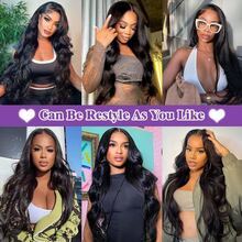 BINF 16A Raw Body Wave Bundles Human Hair 16 18 20 22 Inch,100% Real Human Hair Bundles For Women No Tangles Shedding, Bleach & Dye, Permable, 3x Longer Lifespan Clean, Healthy And Stay Beautiful Longer. Comfortable To Make Quick Weave And Wig Natural Black Color, Can Be Straightened And Curled, And Restyled Suitable For Everyday, Styled As You Like, Human Hair Bundles Can Last 1 Year With Proper Care. - Natural Black - 查看 11