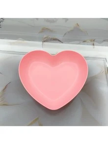 Heart-Shaped Household Bone Dish, Creative Tabletop Trash Plate, Multi-Purpose Serving Tray For Snacks, Fruits, Melon Seeds & Peels - Multicolor - View 5