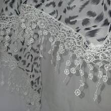 Belly Dance Scarf With Stones And Coins,  Luxury, Various Models - New Release - 黑與白 - 查看 3