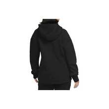 Nike WINDRUNNER Sportswear Tech Fleece 純色拼接連帽字母印花長袖夾克 女款 - 黑色 - 查看 3