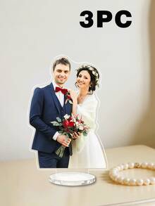 Custom Acrylic Photo Stands, Including Wedding Photo Stands And Family Stands, Can Be Printed With Your Favorite Wedding Photos, Couple Photos, Or Pet Photos To Showcase Personality. With A Double-Sided Design And A Delicate, Compact Size, They Are An Ideal Gift For Friends And Family - Multicolor - View 13