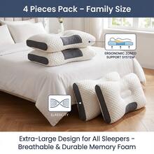 1pc/2PCS  Family Beds, Large Size, With Honeycomb Ventilation Holes, Soft And Comfortable, Suitable For Side Sleeping, Lying Sleeping, And Various Sleeping Positions - trắng - Xem 11