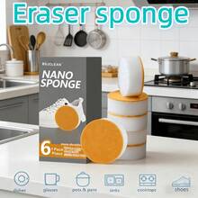 Sponge Eraser Shoe Cleaning Eraser Shoe Sponge Eraser Rubber Eraser Household Magic Sponge Eraser Rubber Sponge Eraser Rubber Sponge Cleaner Multi-Purpose Kitchen Cleaning Block Kitchen Cleaning Sponge Dishwashing Sponge For Cleaning Dishes, Teaware, Cups And Tea Stains Magic Cleaning Agent Cleaner Multi-Purpose Shoe Cleaning Agent - Multicolor - View 3