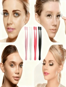 Multi-Functional Lash Applicator Tool & Eyelash Applicator Tool, Perfect Grooming Beauty Tool For Precise Lower Lash Application,Precision Stainless Steel Lower Lash Tweezers - Pro-Grade Eyelash Tweezers For Easy Lower Eyelash Extension Application, Versatile Lash Applicator Tool & Eyelash Applicator Tool, Essential Beauty Grooming Tool For Beginners & Pros,Stainless Steel Lower Lash Eyelash Tweezers - Precision Lash Tweezers For Professional Lower Eyelash Extensions - Multicolor - View 3