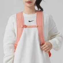 Tas ransel/tas bahu Nike berbahan kain serbaguna dan bergaya, unisex, warna pink dan oranye. - oranye merah muda - View 3