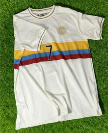 Colombia 100th Anniversary Jersey,LUIS DIAZ #7 Soccer Jersey Football Shirt,Men's Foootball Jersey - trắng - Xem 2