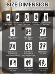 1 件装六面拉链床垫保护套,带绗缝内衬,适用于 6 英寸厚床垫,适用于单人床、双人床、大号床、厚床垫,透气静音,床垫套,可水洗,优质拉链床垫套,理想的家居礼品,完美的节日礼物 - 淺灰色(床笠高15) - 查看 4