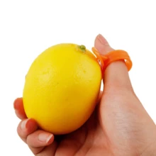 10 Pcs Household Lemon, Orange Peeler, Can Be Used To Peel Oranges And Lemons Or Other Citrus Fruits And Other Peels, Kitchen Gadgets - Burnt Orange - View 5