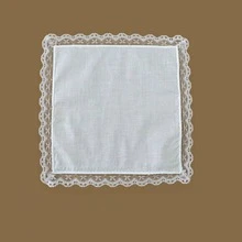 White Lace Handkerchief, Decoration For Weddings, Parties, DIY - Multicolor - View 12
