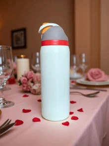 0walai Cream Vacuum Flask With Straw 32oz,945ML, Cold And Hot Water Can Be Insulated, Beautiful Appearance, Exquisite Workmanship, Suitable For Camping, Work, Indoor Use,Suitable For Gift,Perfect For Valentine's Day,Birthday,Giving Day. - Màu be - Xem 4