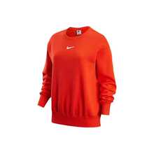 Nike Sportswear Phoenix Fleece 纯色圆领长袖卫衣，女款，红色 - 紅色 - 查看 10